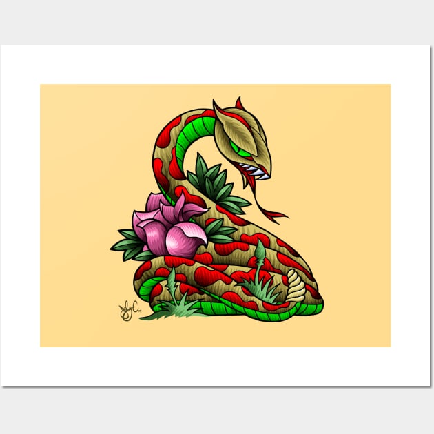 snake in the grass Wall Art by jobyc